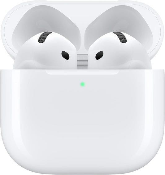 Apple AirPods 4 Wireless Earbuds, Bluetooth Headphones, with Active Noise Cancellation, Adaptive, Transparency Mode, Personalized Spatial Audio, USB-C Charging Case, Wireless Charging, H2 Chip