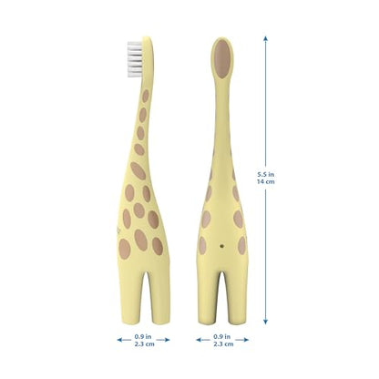 Dr. Brown's Infant-to-Toddler Toothbrush, BPA-Free, Soft Bristles, Ages 0-3, Giraffe Design