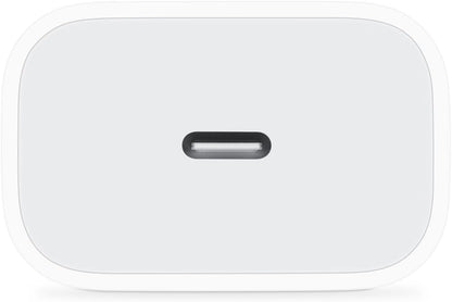 Apple 20W compact USB-C power adapter for iPhone iPad AirPods fast charging