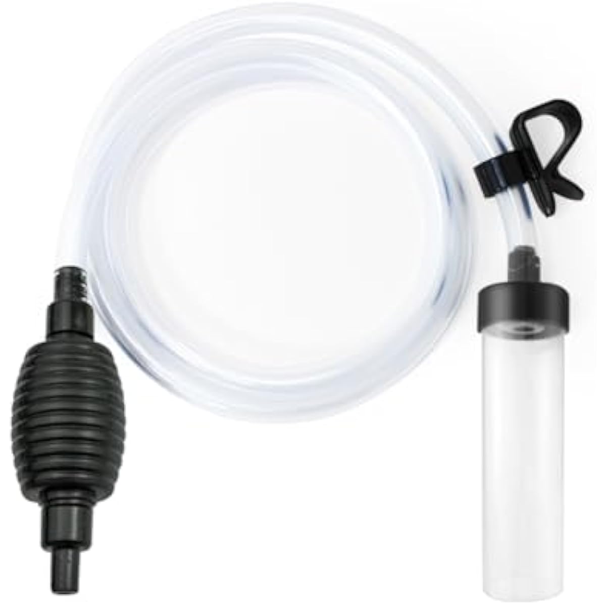 5ft long aquarium siphon vacuum cleaner for fish tank cleaning gravel and sand with durable pc hose