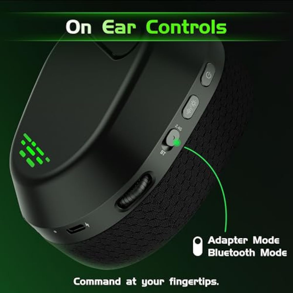 Black wireless gaming headset for Xbox Series X/S, Xbox One, PS5, PC, and Mac with Bluetooth 6.0 and flip-to-mute noise-canceling mic