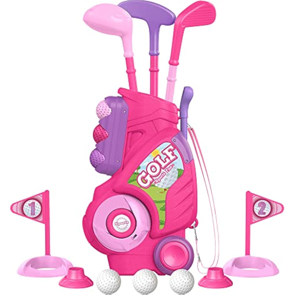 liberry-toddler-golf-set-upgraded-kids-golf-cart-unique-shoulder-strap-design-indoor-outdoor-golf-toys