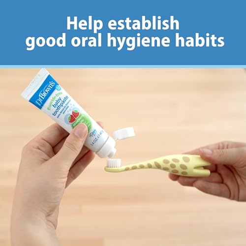 Dr. Brown's Infant-to-Toddler Toothbrush, BPA-Free, Soft Bristles, Ages 0-3, Giraffe Design