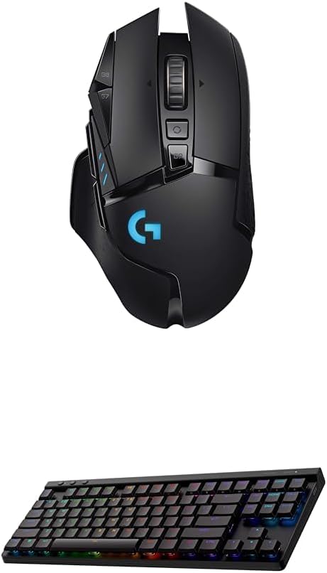 Logitech G502 Hero High Performance Wired Gaming Mouse with Hero 25K Sensor, RGB, Adjustable Weights, 11 Programmable Buttons - Black