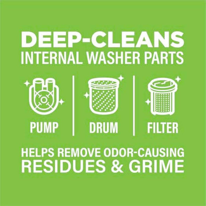 Affresh Washing Machine Cleaner, Helps Power Away Odor Causing Bacteria & Grime Deep Inside Pump, Valve & Hoses, 6 Time Release Tablets, 6 Month Supply