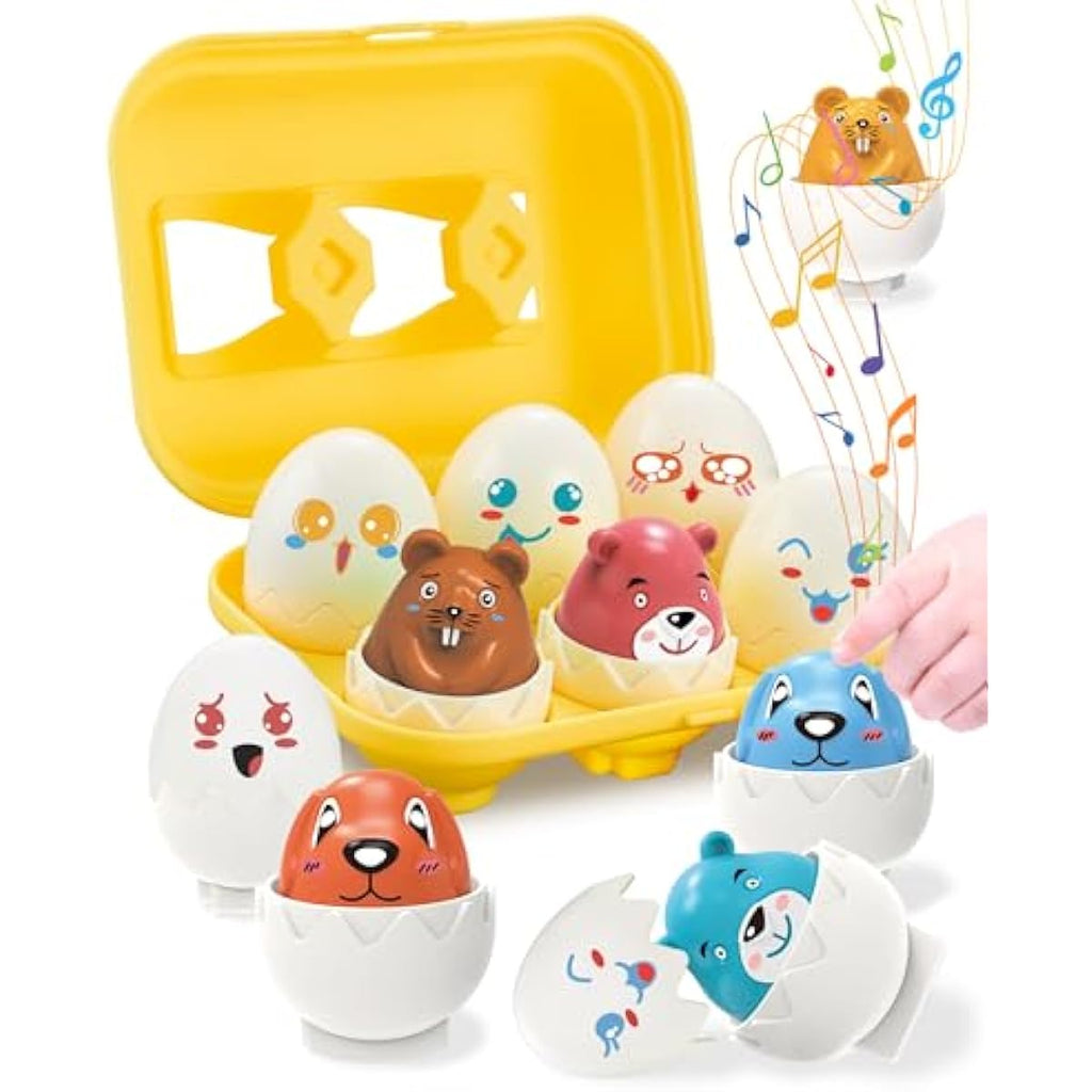 Easter egg toys for toddlers 1-3, prefilled with matching sensory toys and gifts for 3-year-old girls and boys