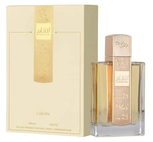 Lattafa Angham - Citrus, Lavender, Musk, Amber, Vanilla - Eau de Parfum Long-Lasting Fragrance for Unisex, 3.40 Ounce / 100 ml