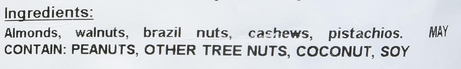 Yupik raw mix nuts, 1 lb, natural mixed nuts with almonds, walnuts, pistachios, cashews, and Brazil nuts, healthy snack, brown