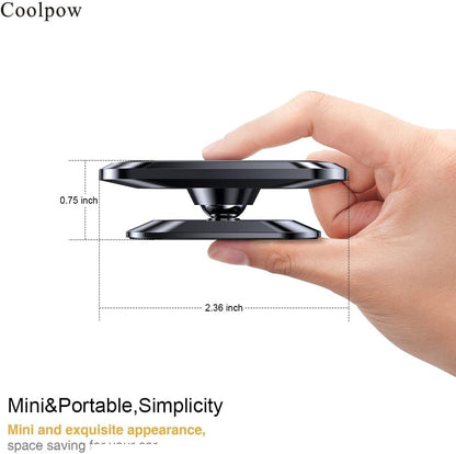 2-Pack Magnetic Phone Holder for Car Dash Strong Magnet Magnetic Car Phone Holder Mount 4 Plate Phone Holders for Your Car Phone Mount for Car Dashboard Cell Phone Car Mount for iPhone Samsung