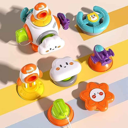 Montessori Sensory Toys for Toddlers 1-3 - Travel Activities Busy Board Cube - Baby Gifts for 6 9 12 18 Months 1 2 One Year Old Infant Boys Girls - Airplane Plane Car Travel Toys Educational Learning