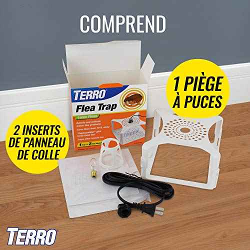 Terro T230 Indoor Electric Flea Trap and Killer - Refillable Flea Traps for Inside Your Home