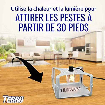Terro T230 Indoor Electric Flea Trap and Killer - Refillable Flea Traps for Inside Your Home