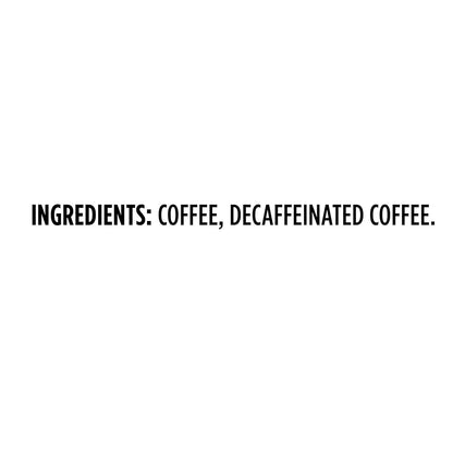 maxwell house half caff original medium roast ground coffee, 25.6 oz canister, smooth and rich, consistently great taste