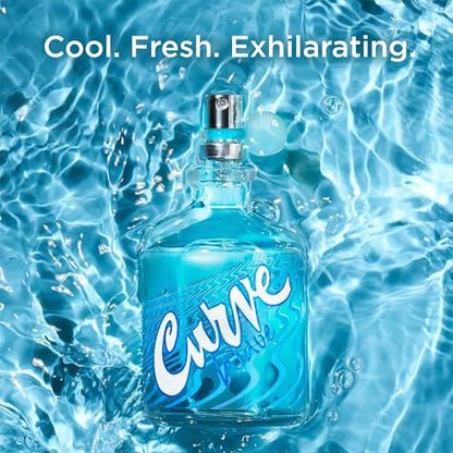 Curve Wave Men's Cologne Fragrance Spray, Casual Day or Night Scent, 4.2 fl oz