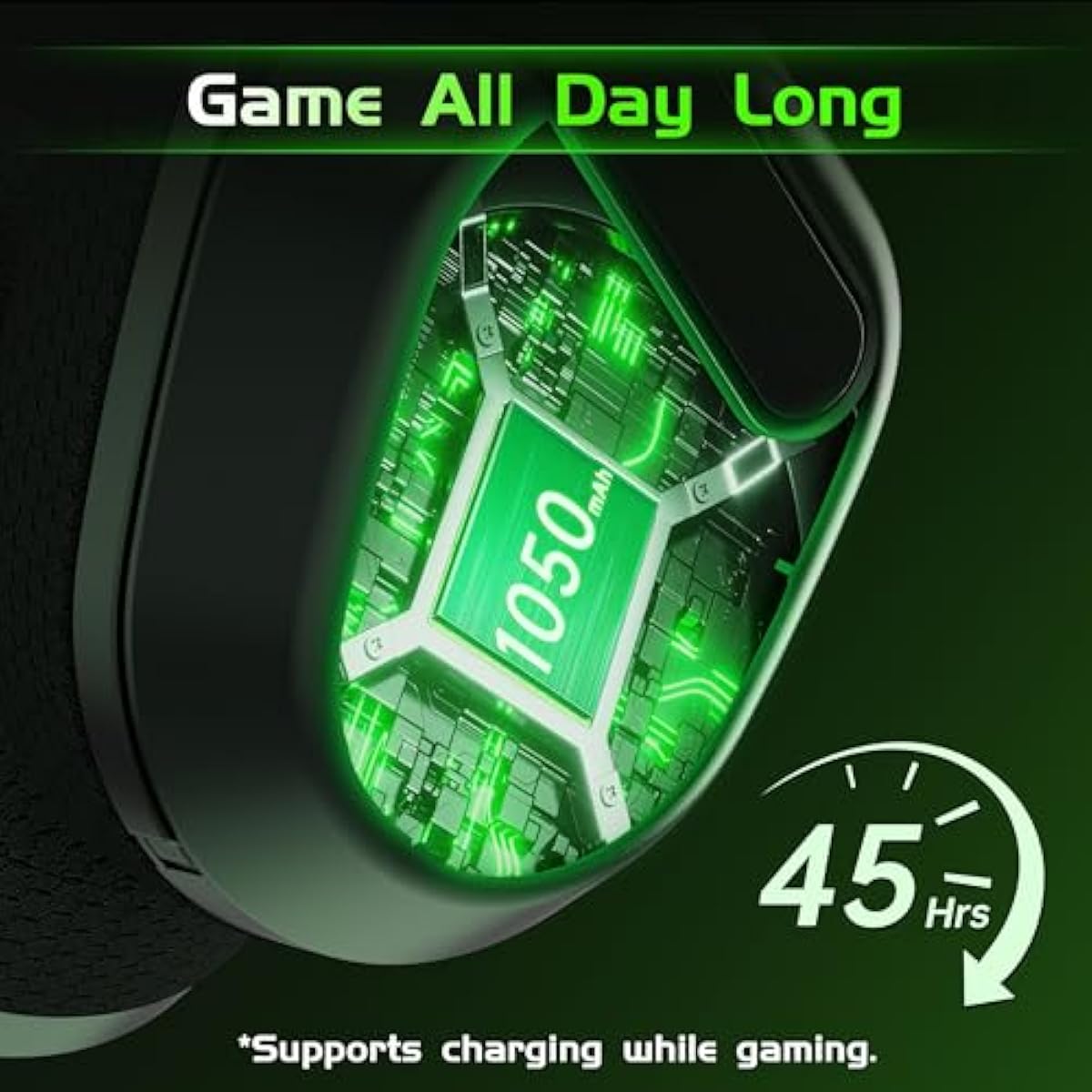 Black wireless gaming headset for Xbox Series X/S, Xbox One, PS5, PC, and Mac with Bluetooth 6.0 and flip-to-mute noise-canceling mic