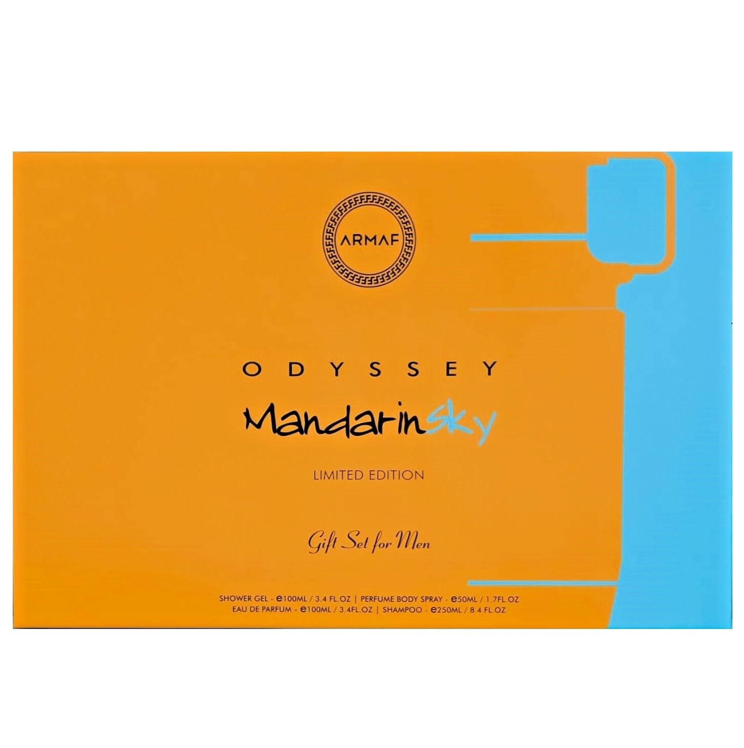 Armaf Odyssey Mandarinsky Limited Edition Eau De Parfum Spray 3.4 oz for Men Long-lasting Fragrance