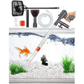 QZQ Aquarium Gravel Cleaner [2026 Edition] Vacuum Fish Tank Vacuum Cleaner Tools for Aquarium Water Changer with Aquarium Thermometers Fish Net kit Use for Fish Tank Cleaning Gravel and Sand