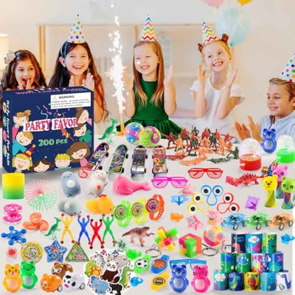 300 PCS Party Favor for Kids Goodie Bags Stuffers, Prize Box Toys for Kids Classroom Bulk, Small Fidget Toys Pinata Fillers, Treasure Chest for Students Rewards, Carnival Prizes, Birthday Gifts