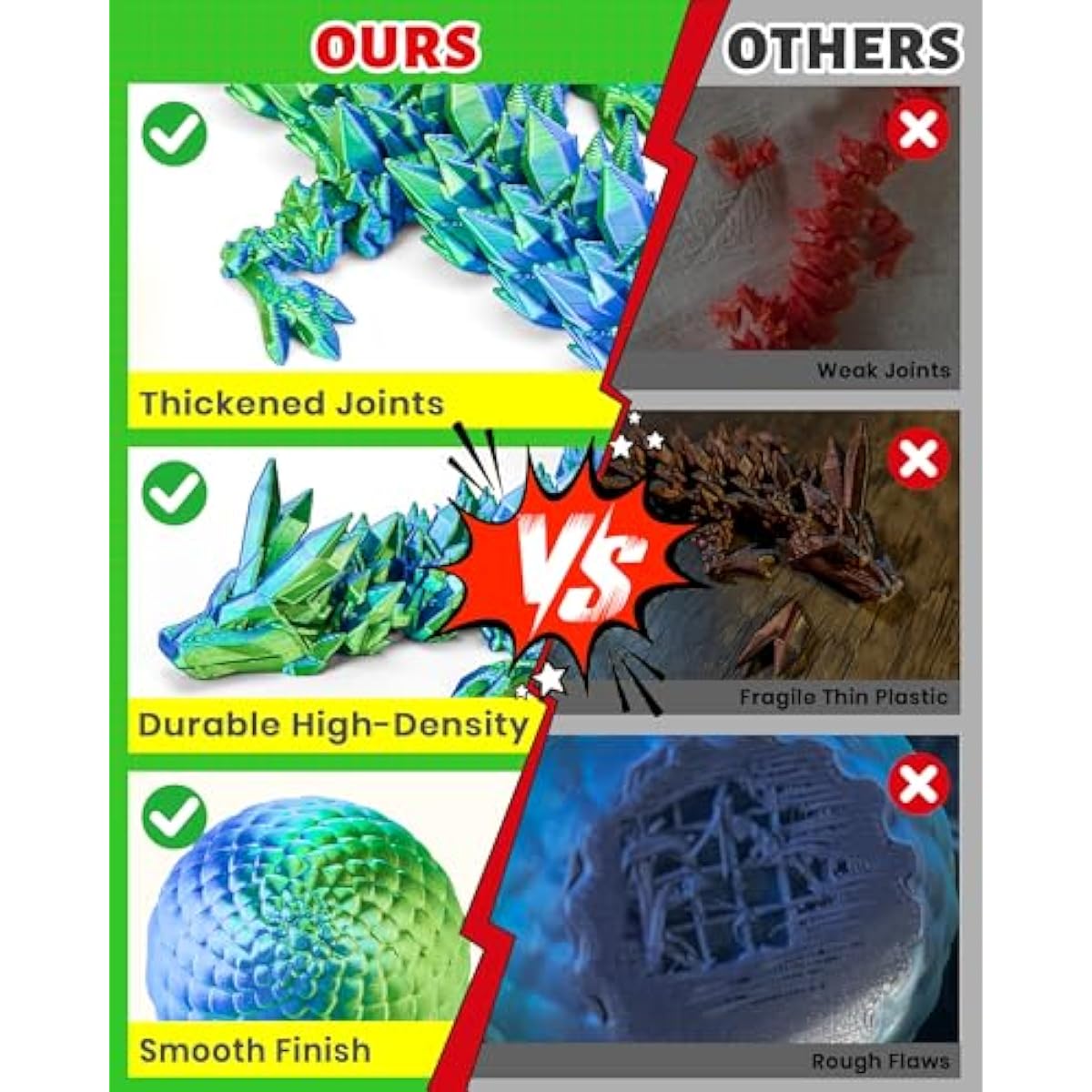 tboline 12 inch 3d printed dragon egg large easter basket stuffer for kids