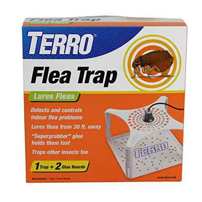 Terro T230 Indoor Electric Flea Trap and Killer - Refillable Flea Traps for Inside Your Home
