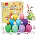 Easter Bath Bombs for Kids with Surprise Toys Inside, 9 PCS Easter Egg Bath Bombs, Easter Basket Stuffers, Bunny Gnome Chick Bubble Bath Fizzies, Egg Hunt Party Favors,Gifts for Boys Girls Age 3-10