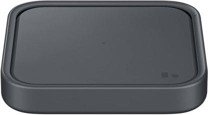Samsung 15W Wireless Charger Single, Cordless Super Fast Charging Pad for Galaxy Phones and Devices, Compact Design, LED Indicator, USB C Cable Included, 2022, US Version, Grey