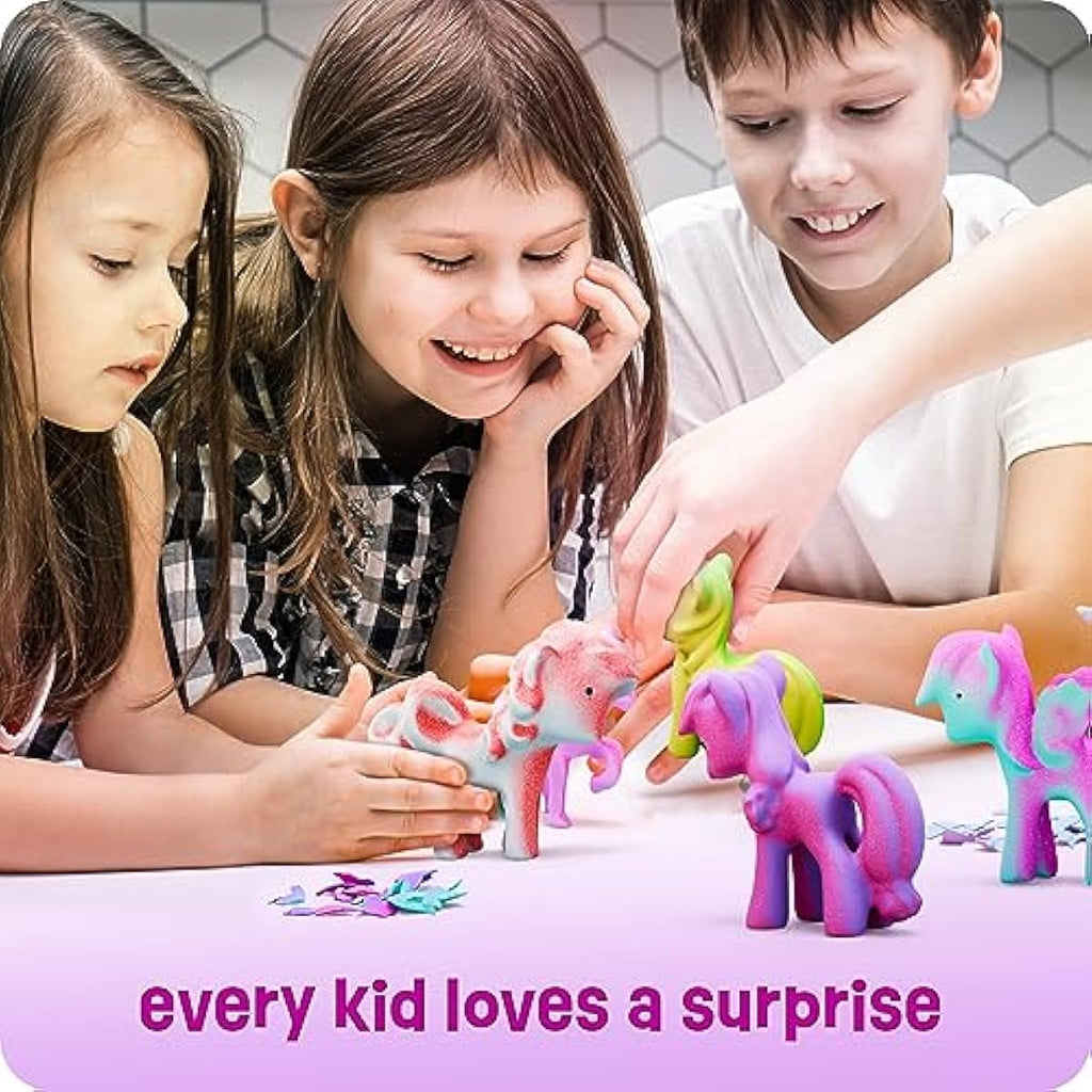 Dan&Darci Unicorn Hatching Surprise Eggs for Kids - Easter Basket Stuffers - 6 Pack Grows 600% - Toys for Girls 3-8 - Easter Crafts - Party Favors for 3+ Year Old Girl - Gifts for Ages 3 4 5 6 7 8