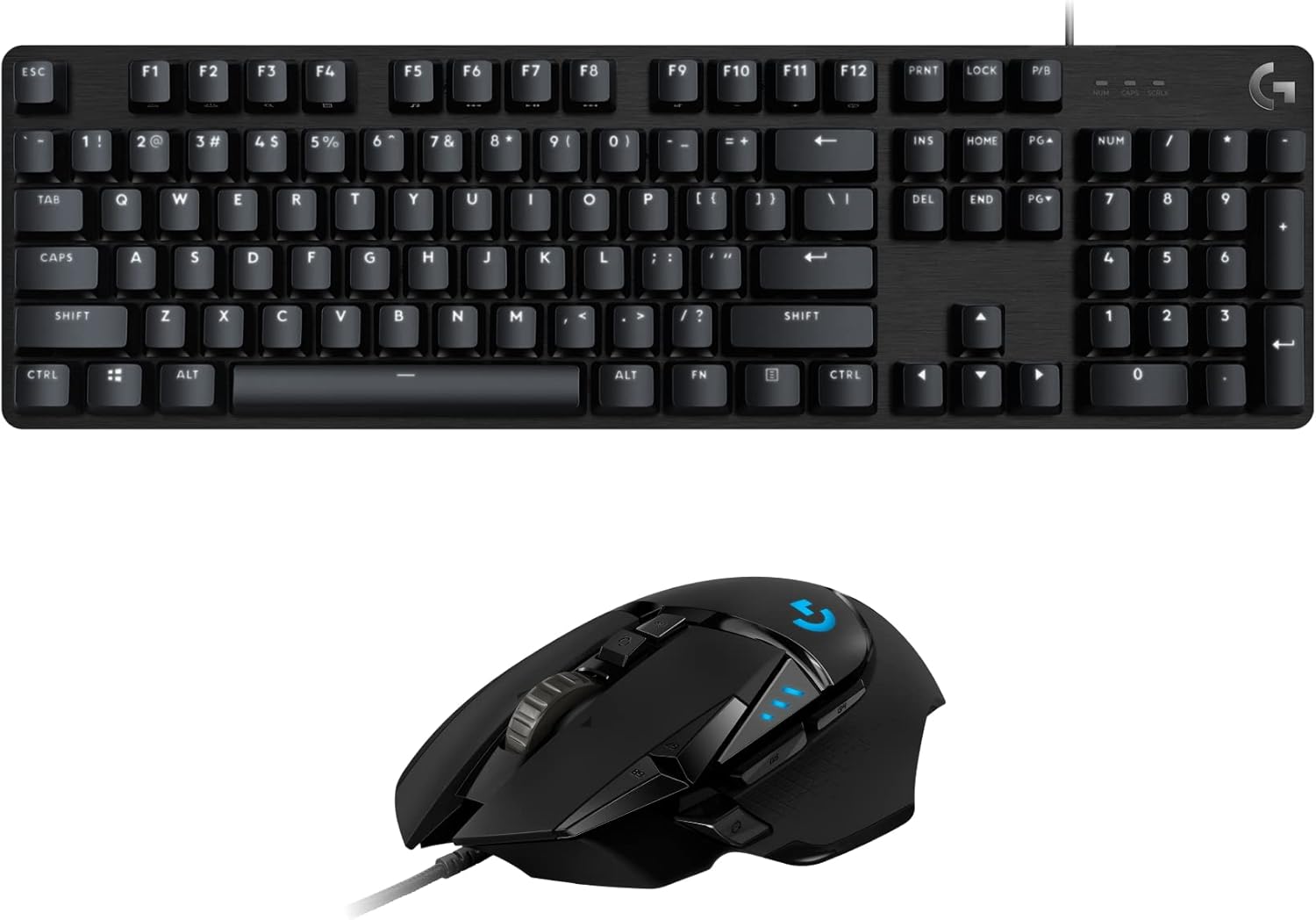 Logitech G502 Hero High Performance Wired Gaming Mouse with Hero 25K Sensor, RGB, Adjustable Weights, 11 Programmable Buttons - Black