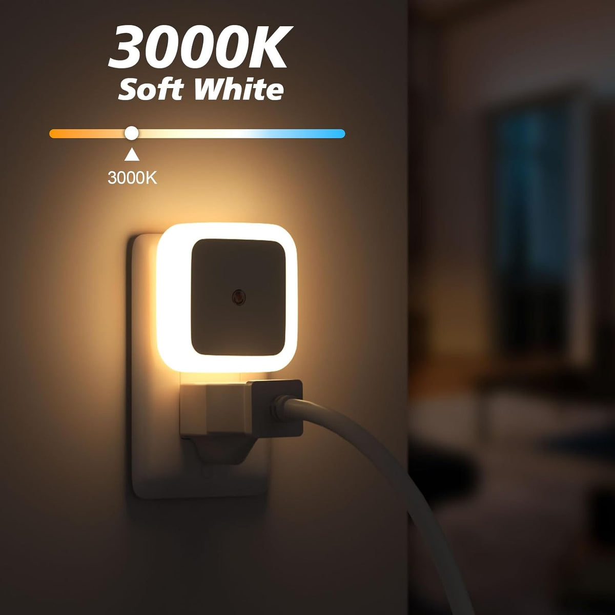 Sujeet Night Light, Night Lights Plug into Wall 8-Pack, Nightlight Plug in Night Light, Dusk to Dawn Night Lamp Led (Warm White)