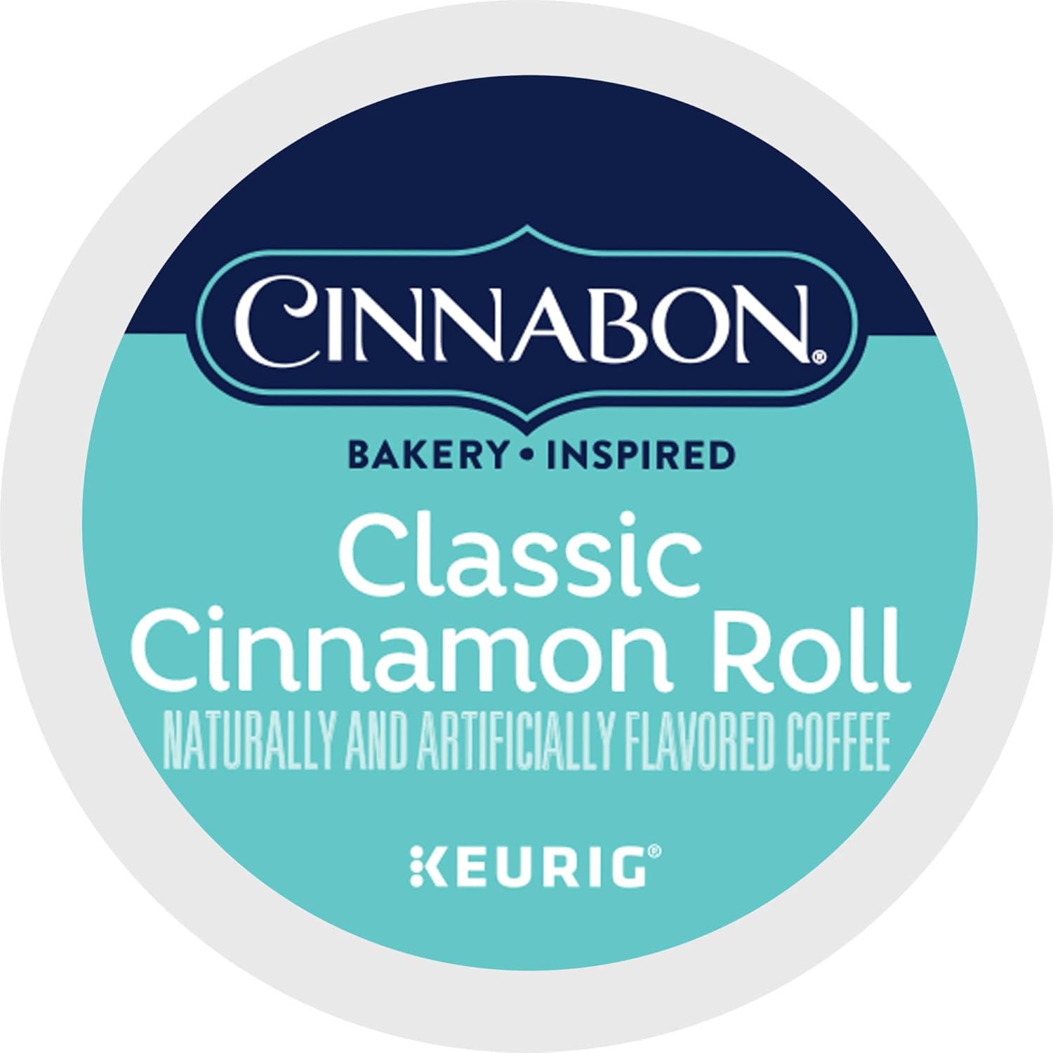 Cinnabon Classic Cinnamon Roll Keurig K-Cup Pods, Light Roast Coffee, 48 Count, Orthodox Union Kosher