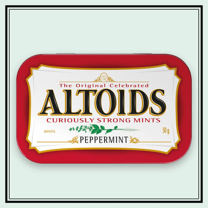 altoids classic peppermint breath mints 12 pack 1.76 ounce tin