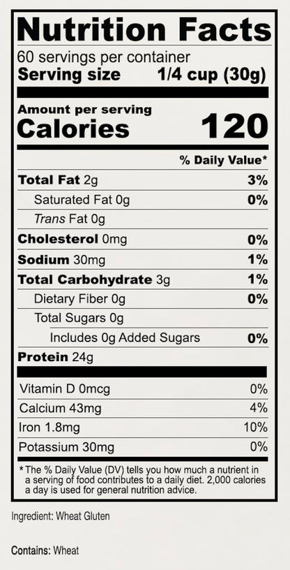 Anthony's 4 lb Vital Wheat Gluten, Vegan, Non GMO, Keto Friendly, Low Carb Flour