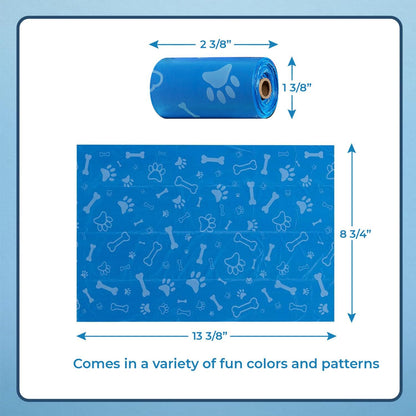 Best Pet Supplies Dog Poop Bags for Waste Refuse Cleanup, Doggy Roll Replacements for Outdoor PLppy Walking and Travel, Leak Proof and Tear Resistant, Thick Plastic - Assorted, 150 Bags