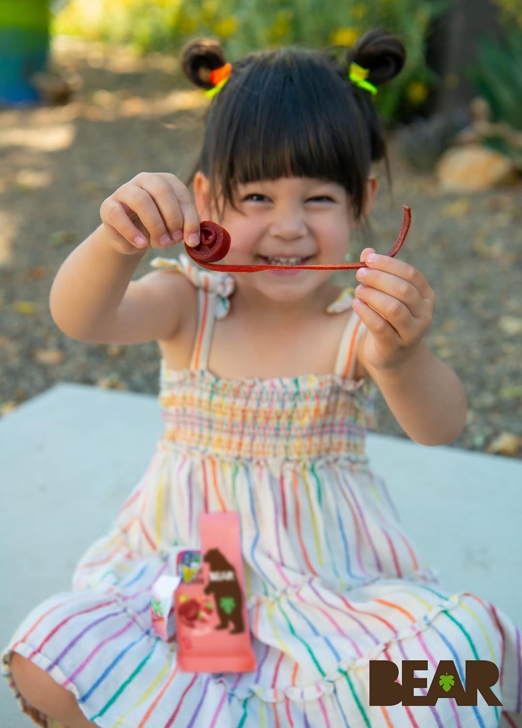 BEAR Real Fruit Snack Rolls - Gluten Free, Vegan, and Non-GMO, 0.7 Ounce, 36 Rolls, Strawberry, Healthy Snacks for Kids and Adults