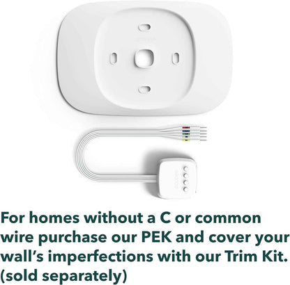 ecobee Smart Thermostat Essential - Energy Star Certified programmable Wi-Fi Thermostat - Works with Siri, Alexa, and Google Assistant