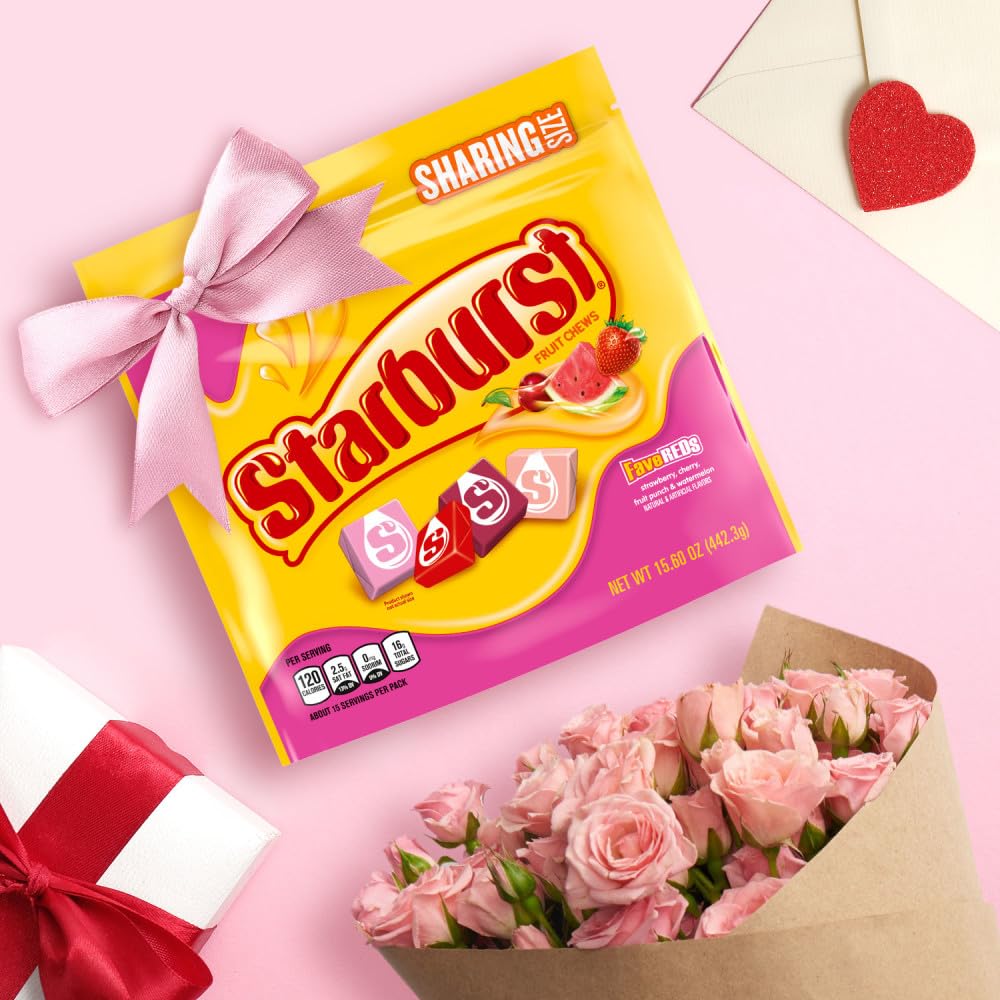 Starburst FaveREDS 15.6 oz sharing size bag of fruit-flavored chewy candy