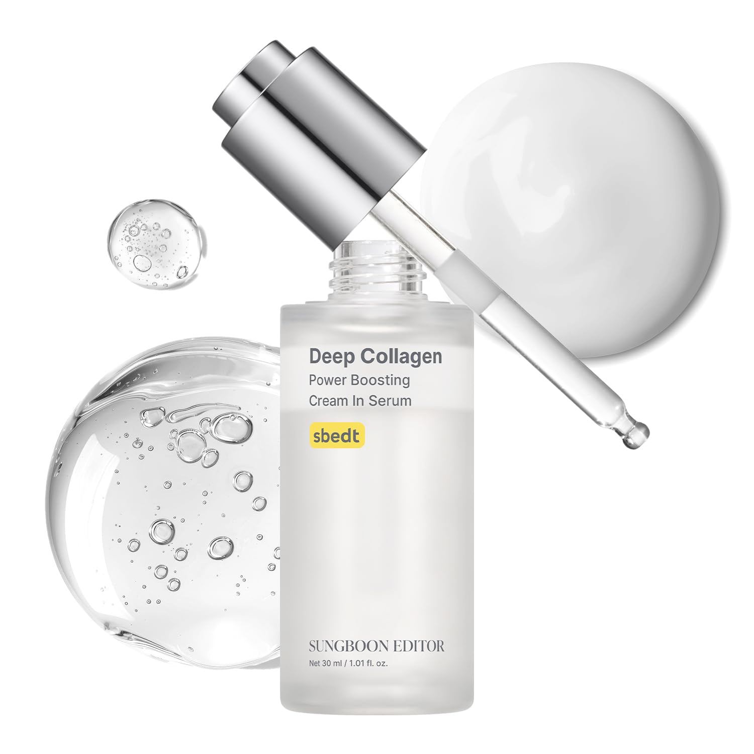Sungboon Editor Deep Collagen Anti-Wrinkle Cream in 1.01 fl oz with Volufiline and Real Collagen for Glass Skin