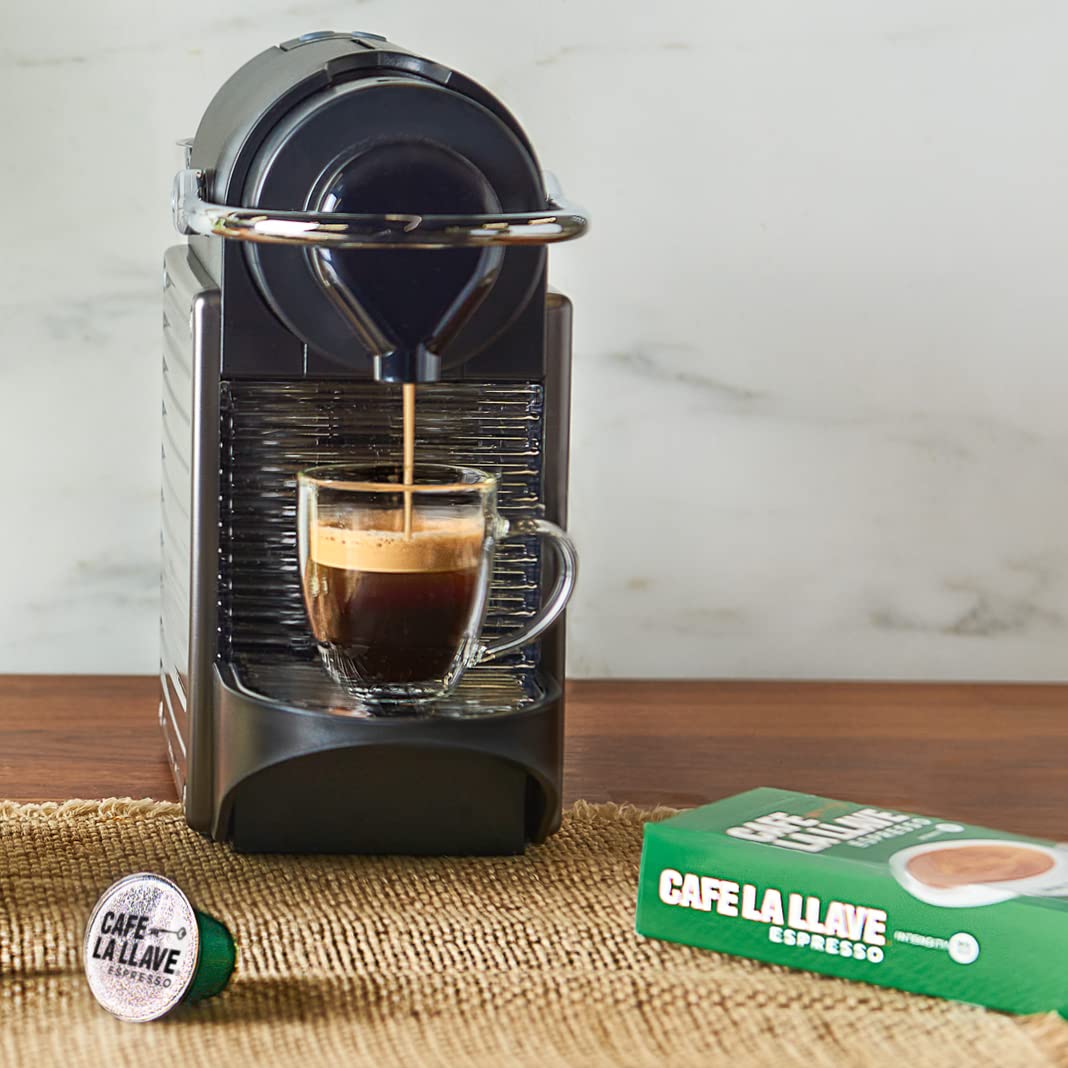 cafe la llave latin dark roast espresso pods 40 count nespresso original line aluminum capsules