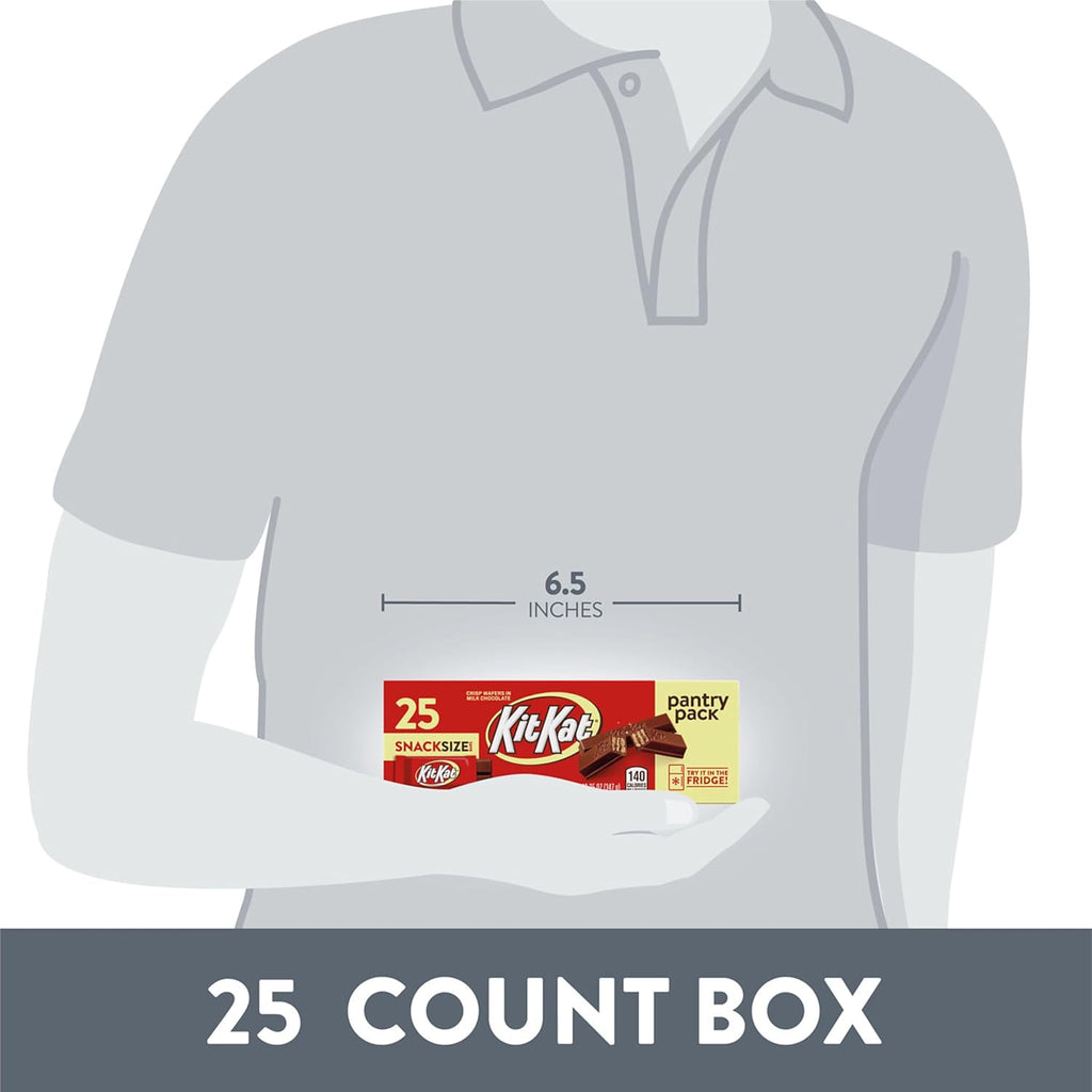 kit kat milk chocolate wafer snack size 25 pieces 12.25 oz pantry pack candy