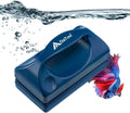 Aquarium magnet scrubber with super strong magnet and cleaning pads for small fish tanks up to 8mm thick