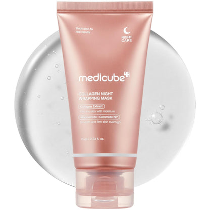 medicube Wrapping Mask Kojic Acid and Turmeric Overnight Peel Off Facial Mask, 2.53 fl.oz, Korean Skin Care