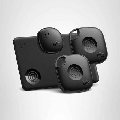 Tile by Life360 Essentials - Bluetooth Trackers & Item Locators for Keys, Wallets, Remotes & More; Easily Find All Your Things. Both iOS and Android Compatible. 4-Pack (Mates/Slim/Sticker)