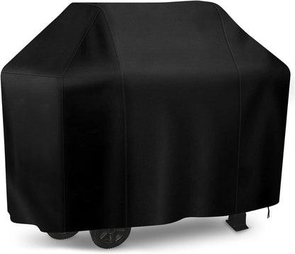 iCOVER Grill Cover, 58 inch BBQ Grill Cover for Outdoor Grill, Anti-UV & Fade Resistant Gas Grill Cover, Waterproof Barbecue Grill Covers for Weber, Char-Broil, Nexgrill and More, Black