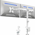 vivo dual monitor desk mount heavy duty fully adjustable steel stand black