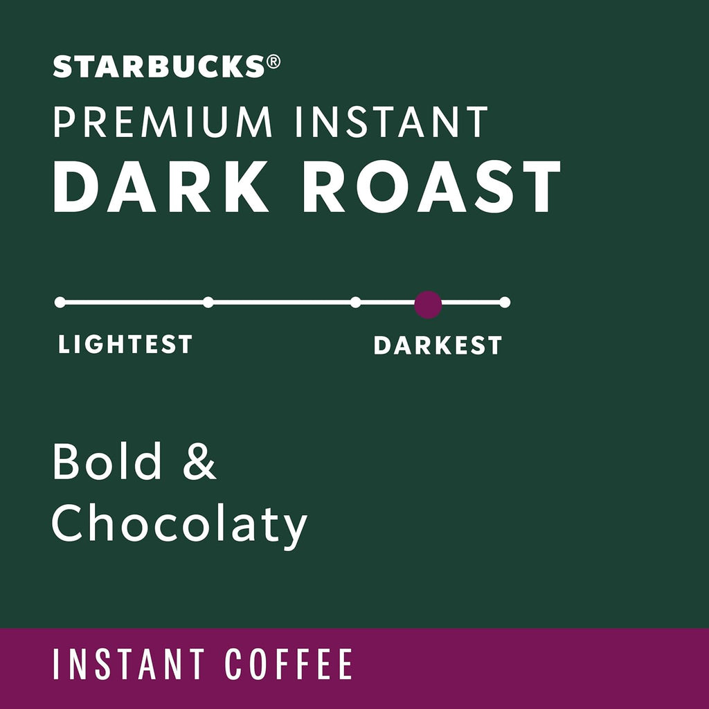 starbucks premium instant dark roast arabisca coffee three 3.17 oz tins