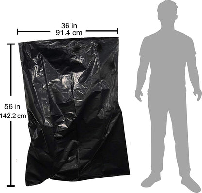 Reli. Contractor Garbage Bags 55 Gallon | 20 Trash Bags | Heavy Duty | Black Contractor