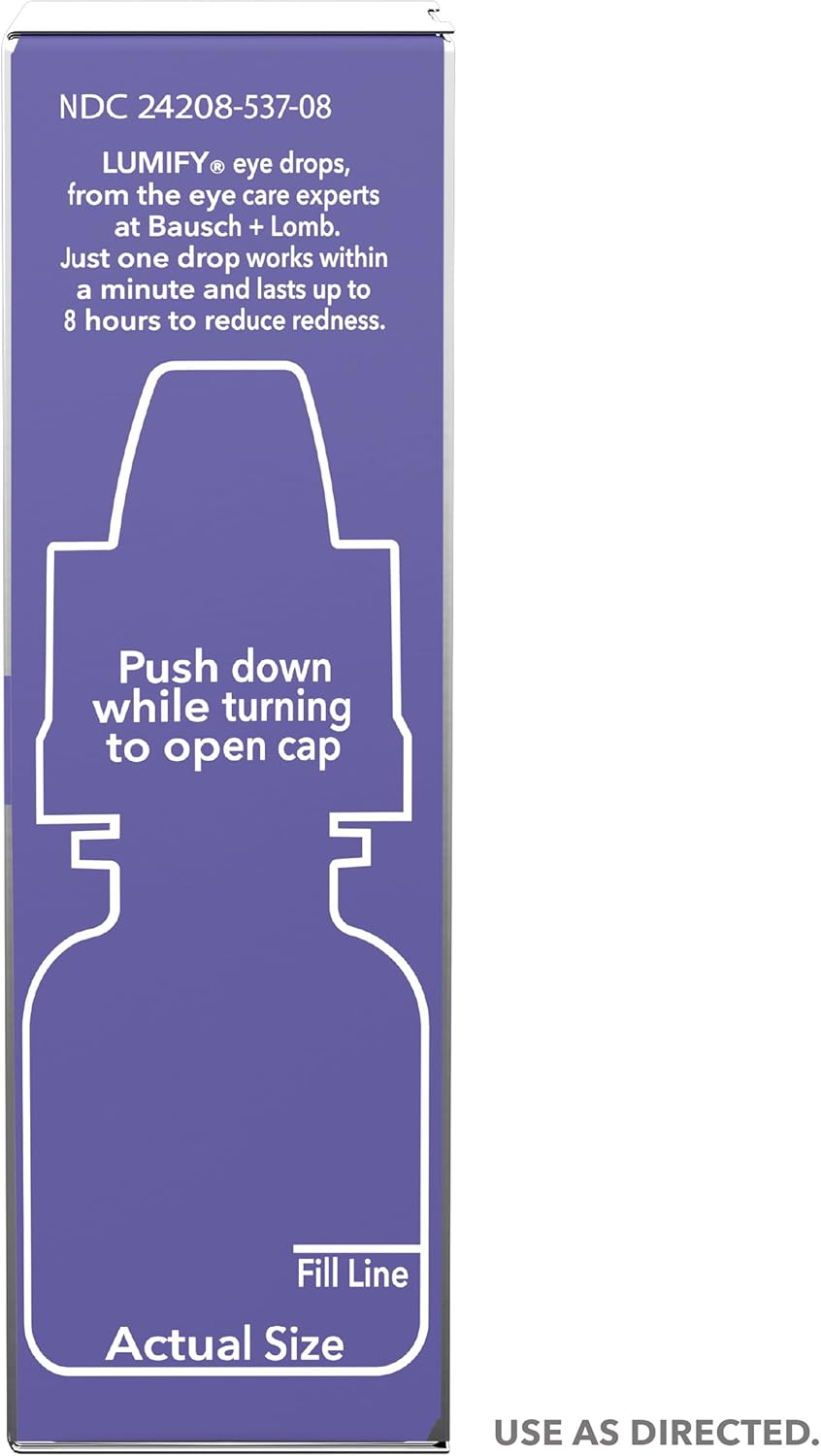 Lumify eye drops for red eyes relief 0.08 fl oz 2.5ml fda approved