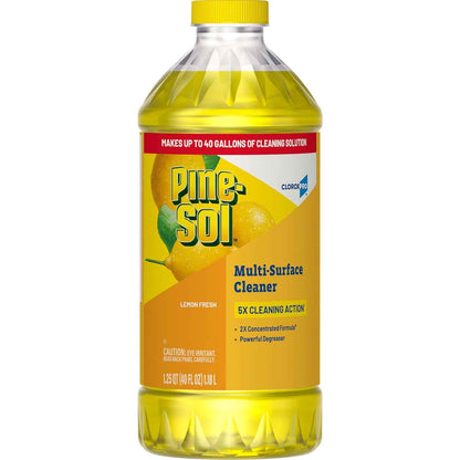CloroxPro Pine-Sol Multi-Surface Cleaner, All Purpose Cleaner, Lemon Fresh, 40 Fluid Ounces (Package May Vary)