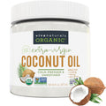 Viva Naturals Organic Coconut Oil, 16 fl oz, Unrefined, Cold-Pressed Extra Virgin, USDA Organic & Non-GMO