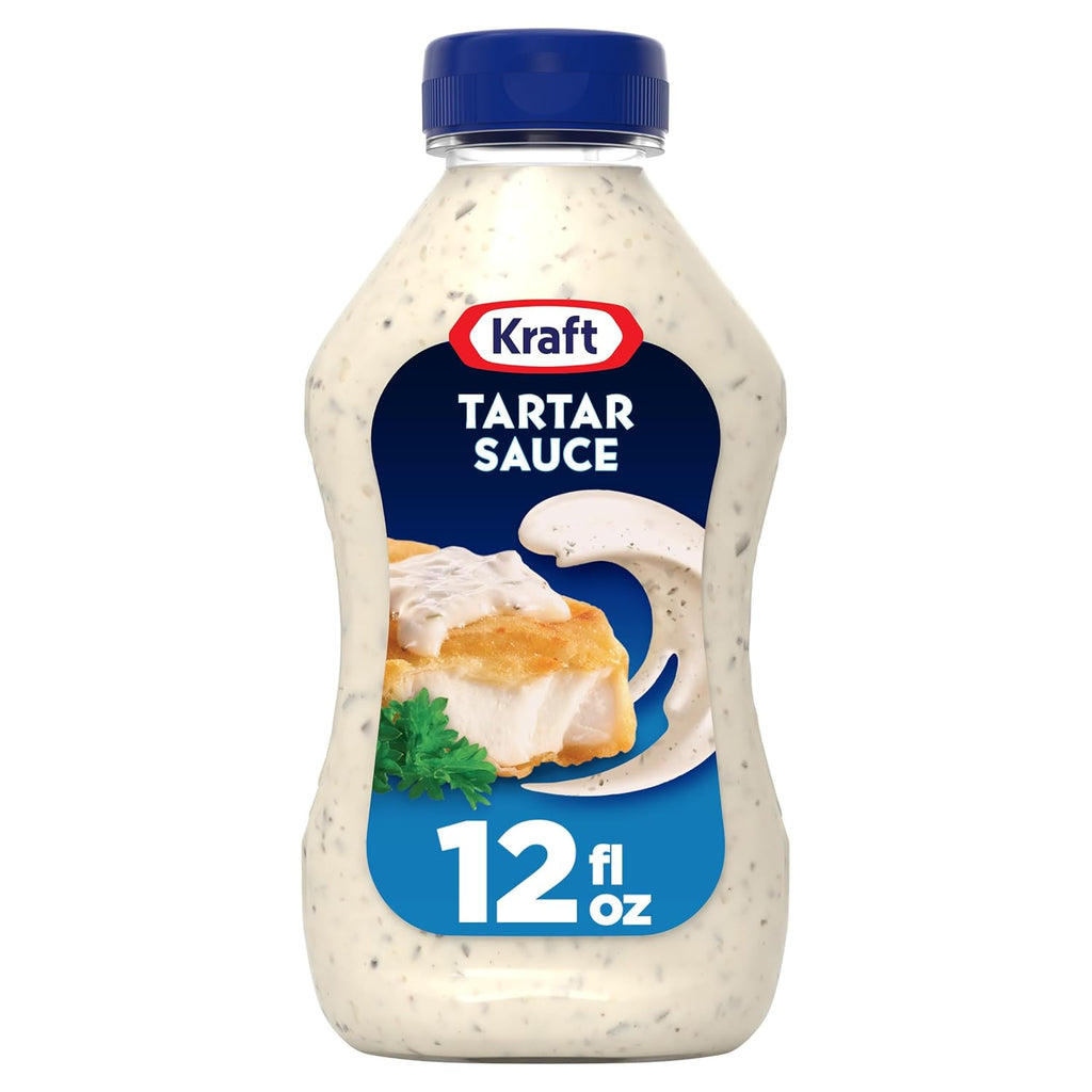 kraft 12 fl oz tartar sauce bottle for fish sandwiches dipping